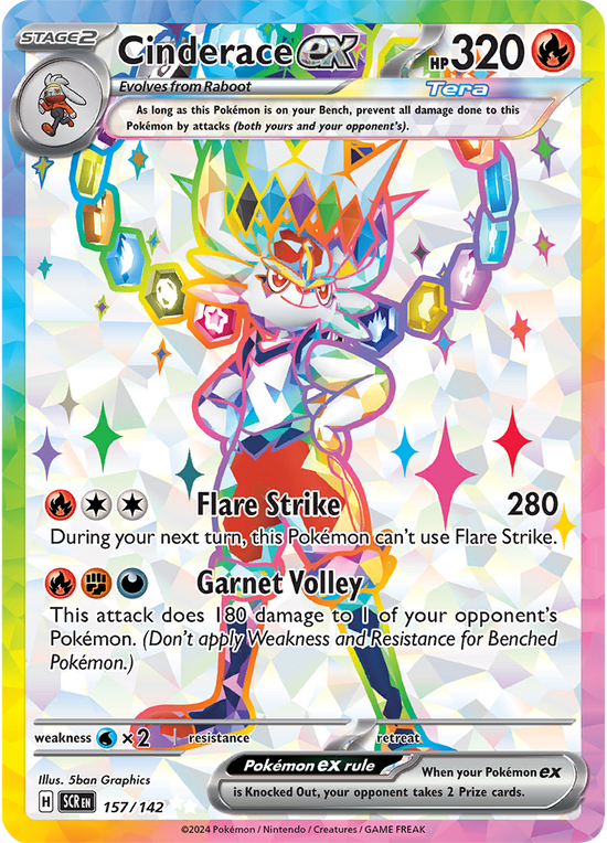 Cinderace ex 157/142 - Ultra Rare
