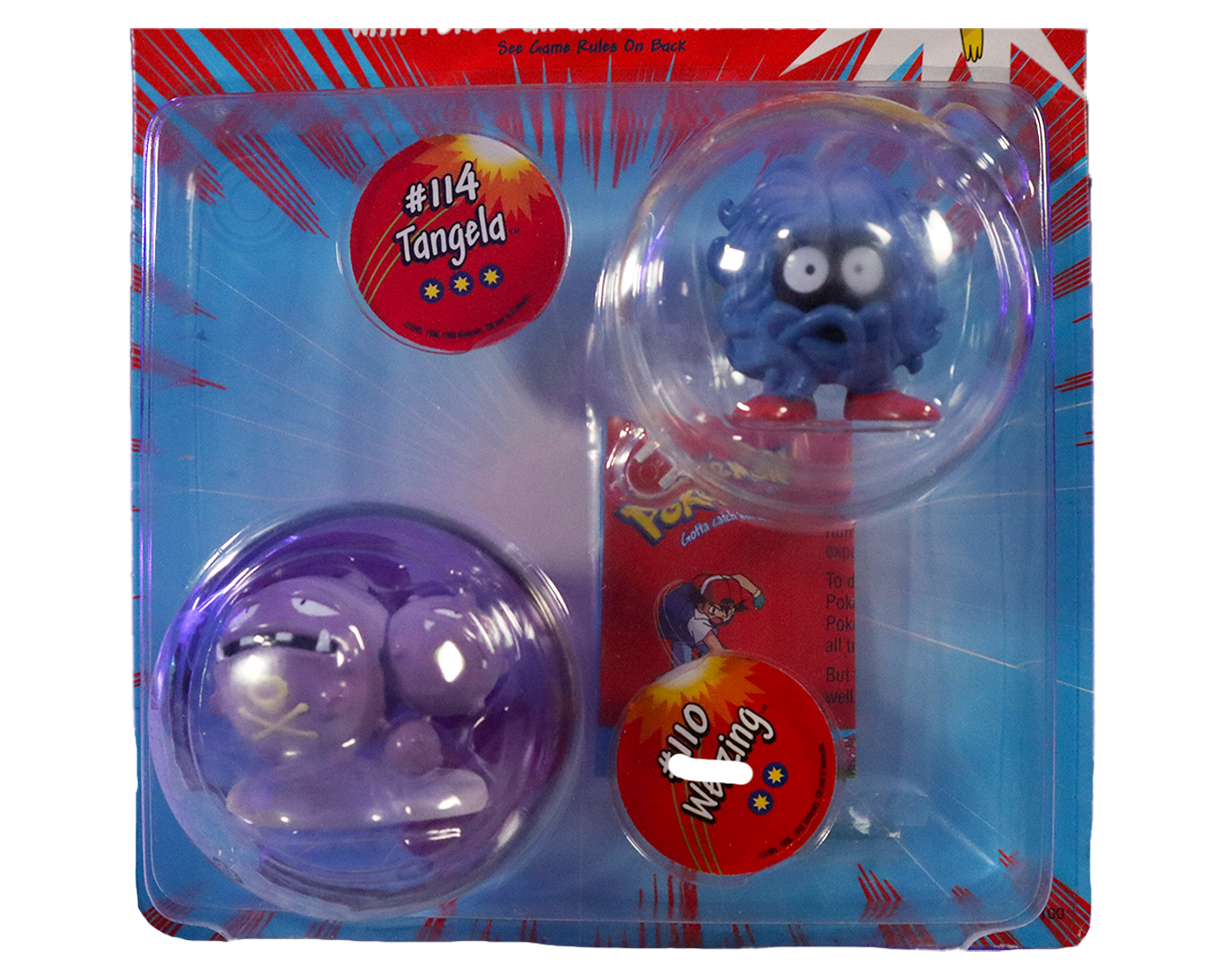 Pokémon Battle Figures Poke Ball Discs Tangela #114 Weezing #110-Kantocards