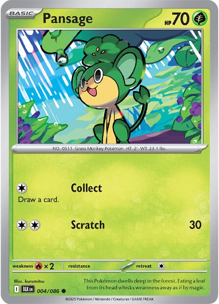 Pansage 004/086 - Common - Reverse Holo