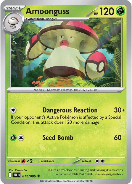 Amoonguss 011/086 - Uncommon - Reverse Holo