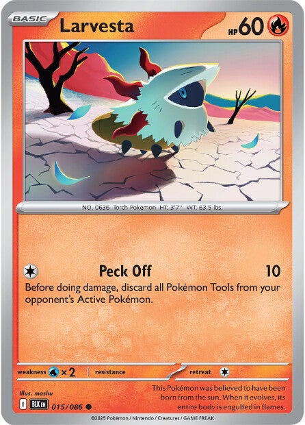 Larvesta 015/086 - Common - Reverse Holo