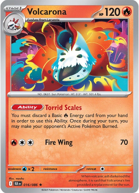 Volcarona 016/086 - Rare