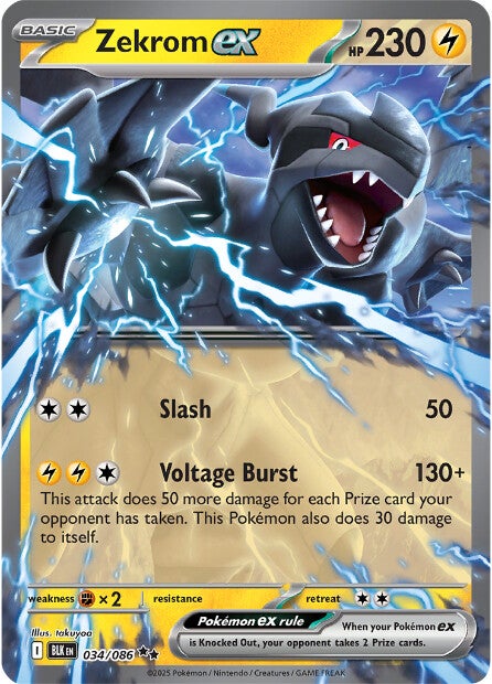 Zekrom ex 034/086 - Double Rare (español)