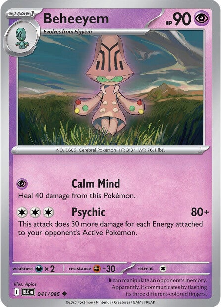 Beheeyem 041/086 - Uncommon - Reverse Holo