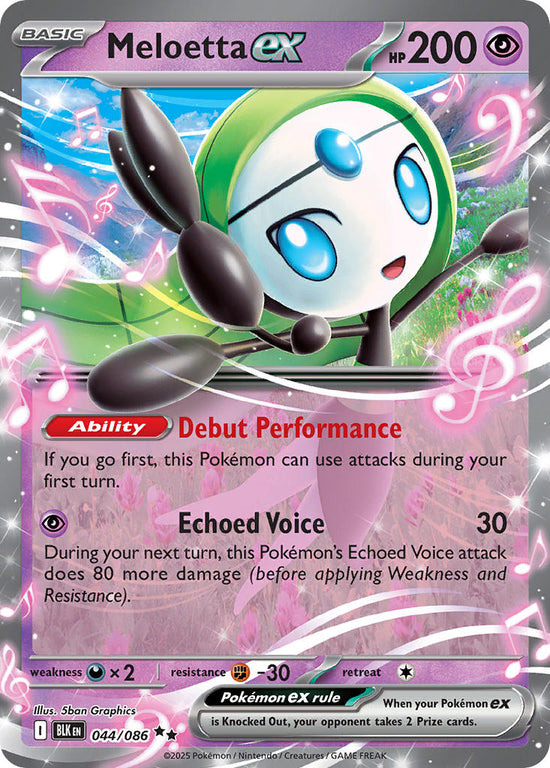 Meloetta ex 044/086 - Double Rare