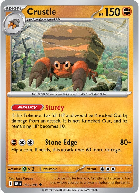 Crustle 052/086 - Uncommon - Reverse Holo
