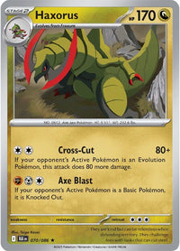 Haxorus 070/086 - Rare-Kantocards