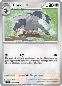 Tranquill 072/086 - Common - Reverse Holo-Kantocards