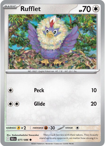 Rufflet 077/086 - Common - Reverse Holo