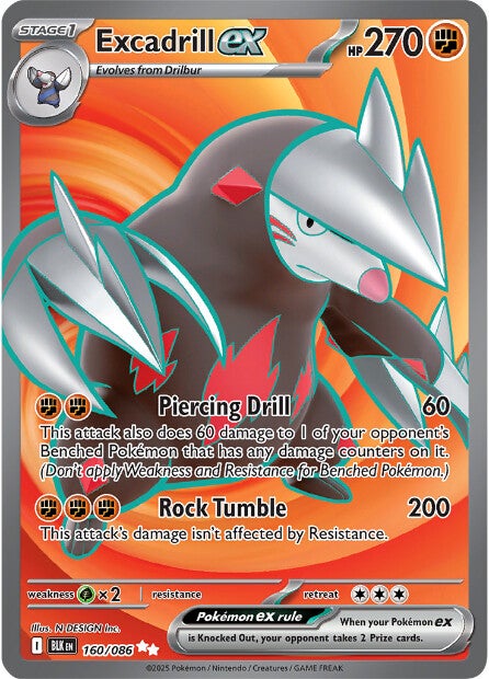 Excadrill ex 160/086 - Ultra Rare