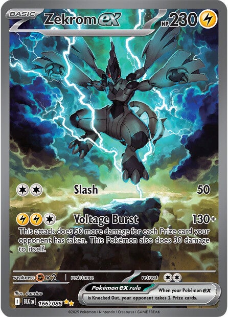 Zekrom ex 166/086 - Special Illustration Rare
