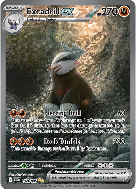 Excadrill ex 168/086 - Special Illustration Rare