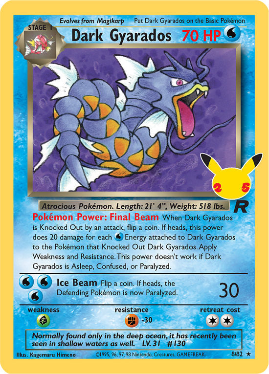 Dark Gyarados 8/82 (Celebrations)