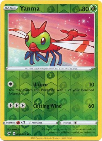 Yanma  006/185  - Holo Reverse