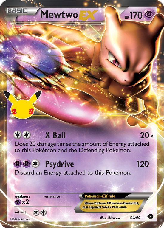 Mewtwo EX 54/99 (Celebrations) - Español