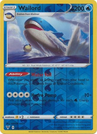 Wailord 032/185 - Holo Reverse