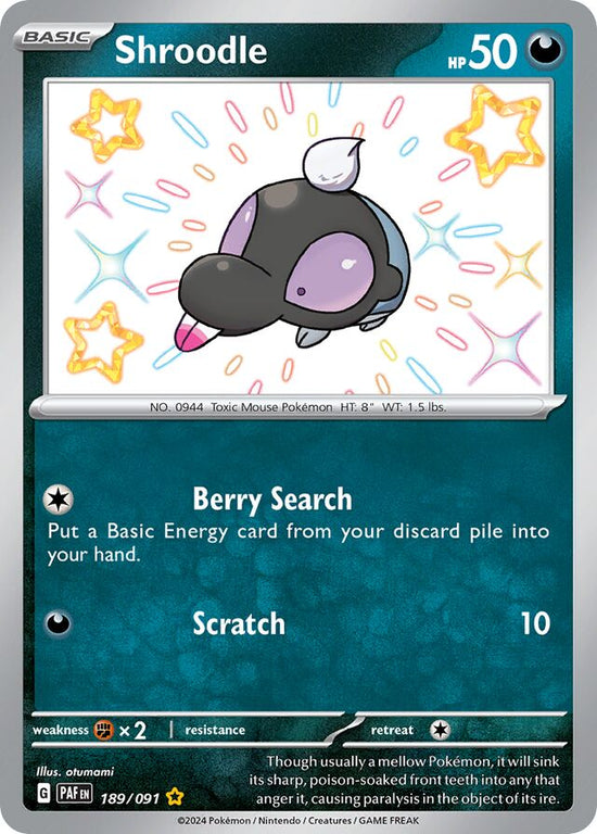 Shroodle 189/091 - Shiny Rare