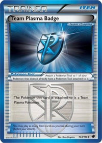 Team Plasma Badge 104/116-Kantocards