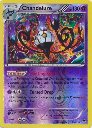 Chandelure 43/119 - Reverse Holo