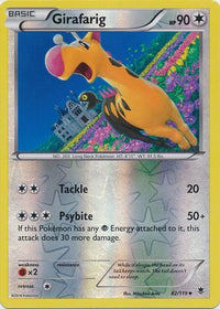 Girafarig 82/119 - Reverse Holo-Kantocards