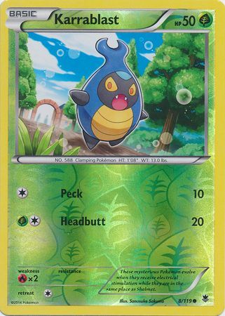 Karrablast 8/119 - Reverse Holo