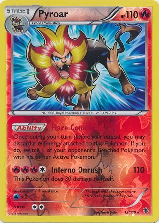 Pyroar 12/119 - Reverse Holo