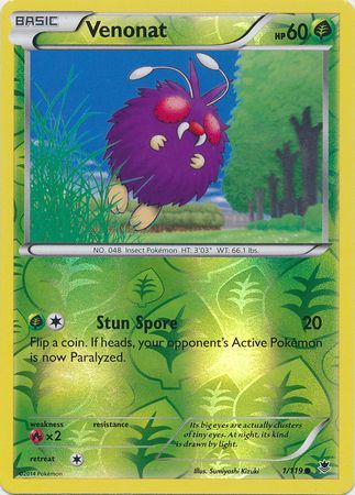 Venonat 1/119 - Reverse Holo