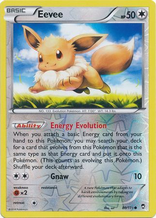 Eevee 80/111 - Reverse Holo-Kantocards