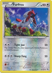 Furfrou 87/106 - Reverse Holo-Kantocards
