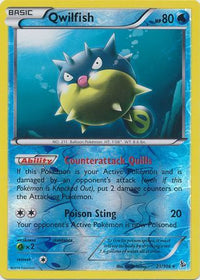 Qwilfish 21/106 - Reverse Holo-Kantocards