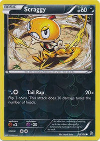 Scraggy 58/106 - Reverse Holo-Kantocards