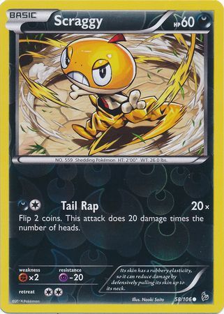 Scraggy 58/106 - Reverse Holo