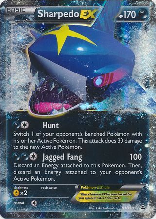 Sharpedo EX 91/160-Kantocards
