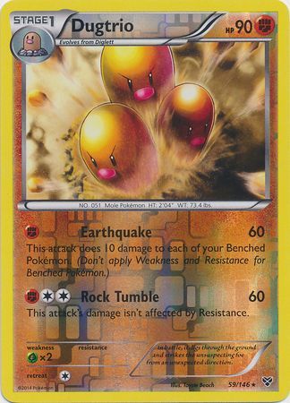 Dugtrio 59/146 - Reverse Holo