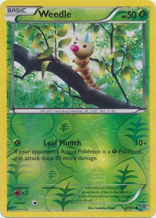 Weedle 3/146 - Reverse Holo