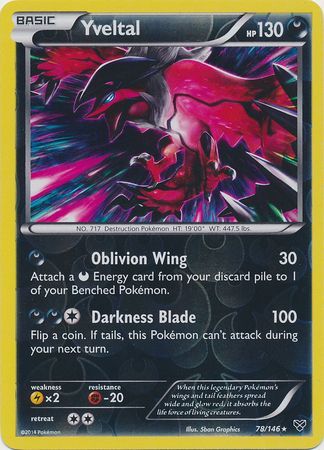 Yveltal 78/146 - Reverse Holo-Kantocards