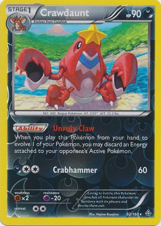Crawdaunt 92/160 - Reverse Holo