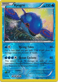 Kyogre 53/160 - Reverse Holo-Kantocards