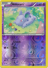 Nidoran (f) 66/160 - Reverse Holo-Kantocards