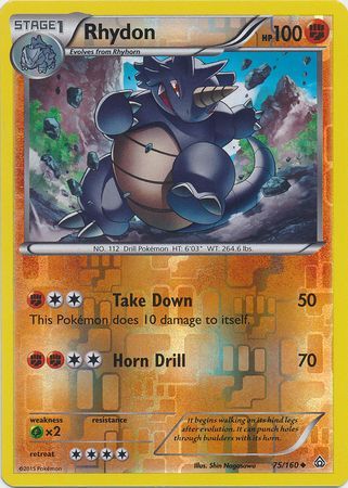 Rhydon 75/160 - Reverse Holo