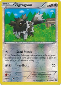 Zigzagoon 111/160 - Reverse Holo-Kantocards