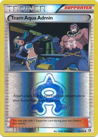 Team Aqua Admin 25/34 - Reverse Holo-Kantocards