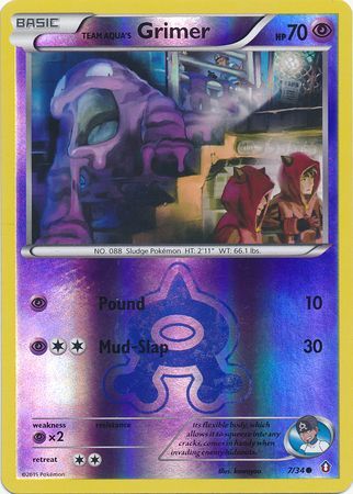 Team Aqua's Grimer 7/34 - Reverse Holo
