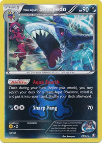Team Aqua's Sharpedo 21/34 - Reverse Holo-Kantocards