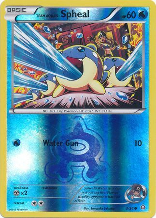 Team Aqua's Spheal 3/34 - Reverse Holo