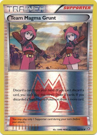 Team Magma Grunt 30/34 - Reverse Holo-Kantocards