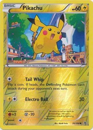 Pikachu 20/108 - Reverse Holo