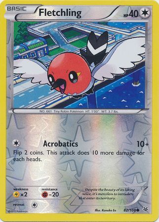 Fletchling 82/108 - Reverse Holo