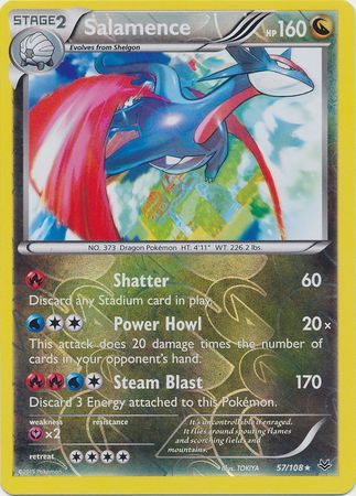 Salamence 57/108 - Reverse Holo
