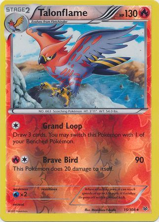 Talonflame 15/108 - Reverse Holo